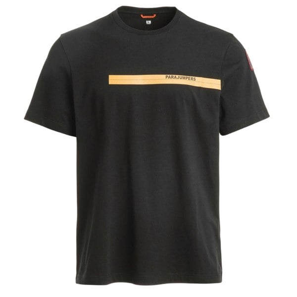 Parajumpers TAPE TEE -MAN PMTSIC03 541 BLACK T-Shirt Mens L