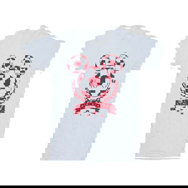 Disney Boys Mickey Football Head T-Shirt - White