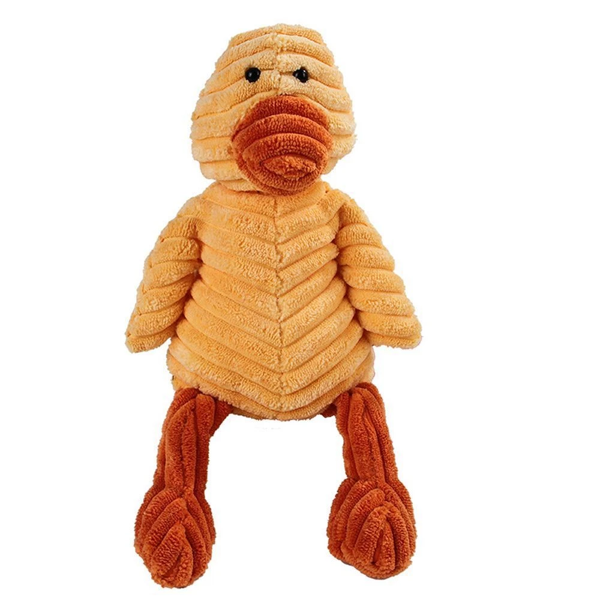 Nice Design Corduroy Dog & Puppy Animal Plush Squeaky Chew Toys