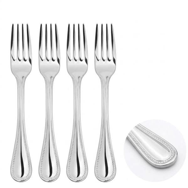 Glim Glam Cutlery Sets Stainless Steel 18/8 Fork 4pc Set Catering Bead 