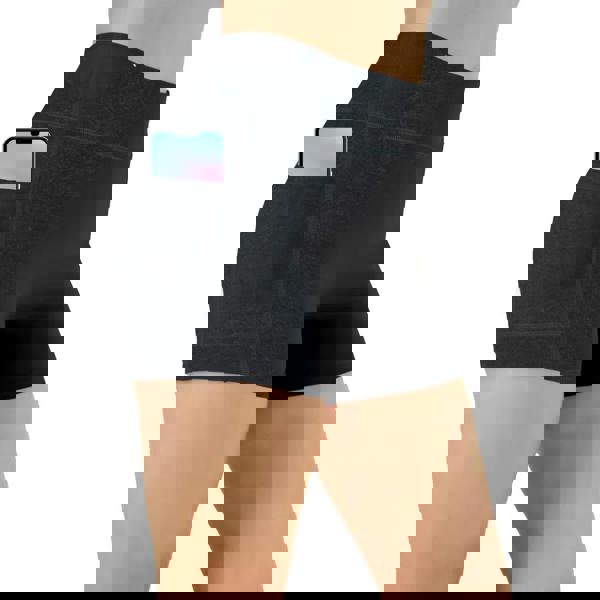 OOOOO Women's Joggers Shorts Quick Drying Breathable with Side Pocket, Navy