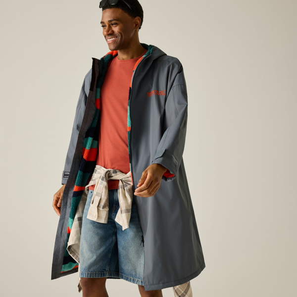 Regatta Unisex Adult Mountain Changing Robe - Dark Storm