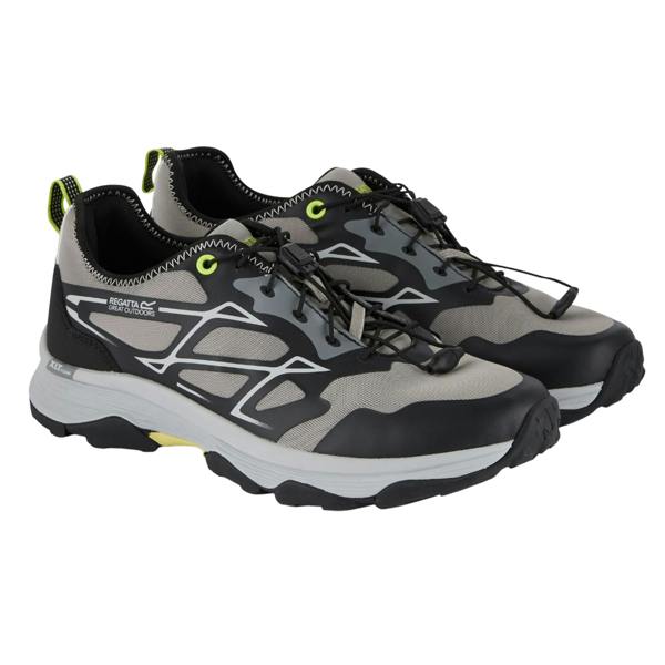 Regatta Mens Blaze Trainers - Grey/Black/Lime - 