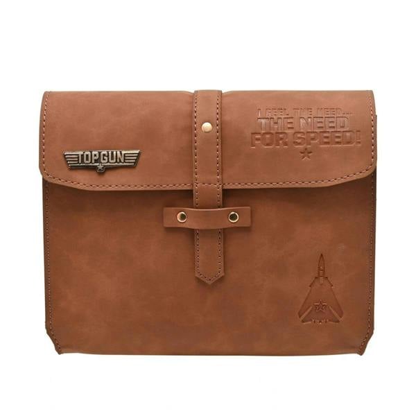 Widdop & Co Top Gun PU Leather Utility Bag Tan