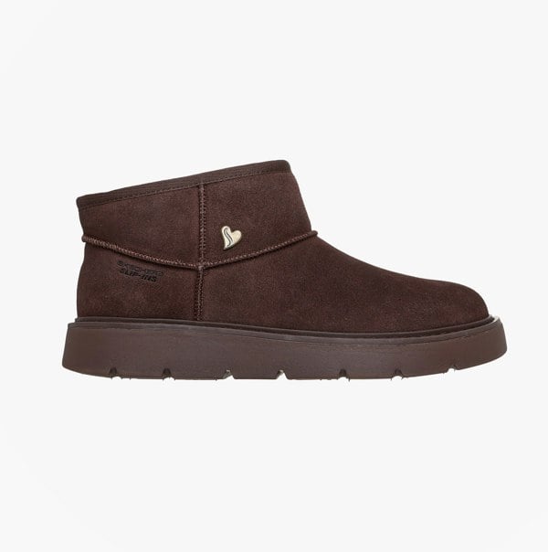 Skechers 167848/CHOC KEEPSAKES COZY - COZY MINI Womens Boots Chocolate