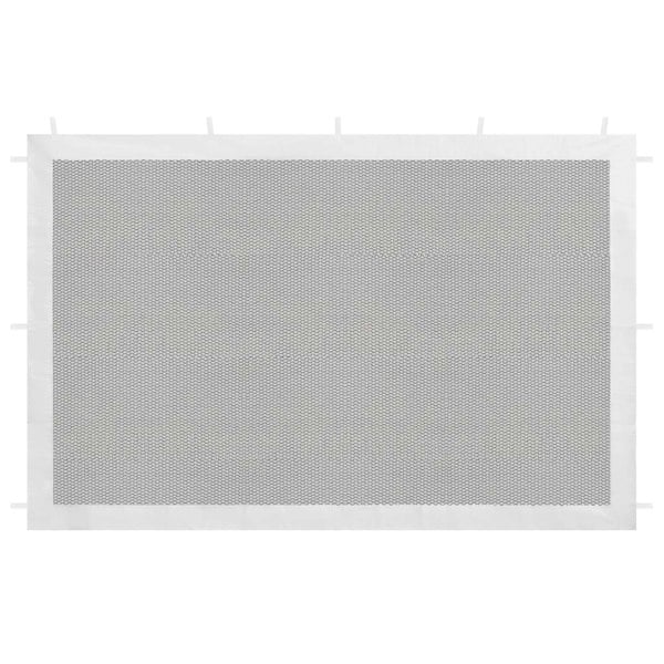 Berkfield Party Tent Sidewall 2 pcs White and Black Mesh