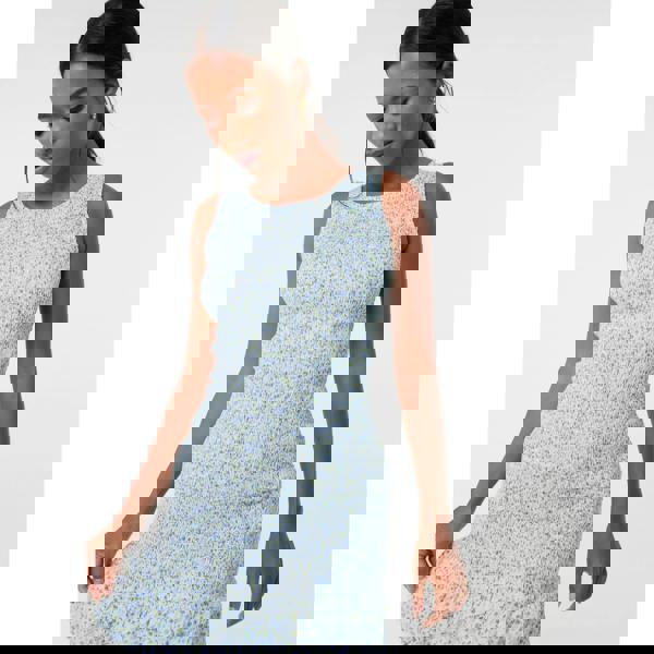 Pink Vanilla Ditsy Shirred Broderie Mini Dress