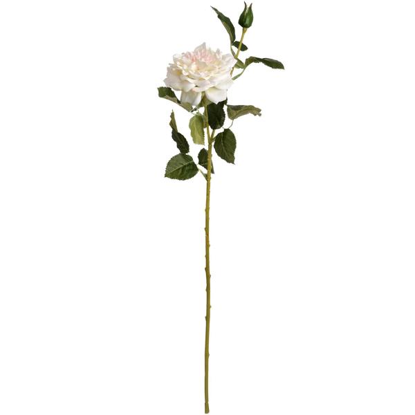Hill Interiors Artificial Garden Rose Spray - White/Blush Pink