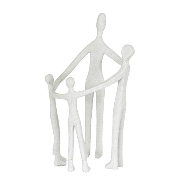 Hill Interiors Kin Ceramic Family Ornament - White - 