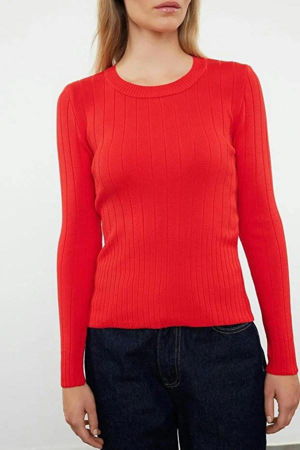 WOVCOR Basic Crew Neck Knit Sweater