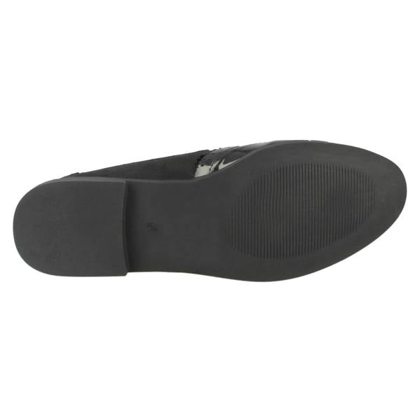 Spot On Ladies Spot On Closed Toe Brogue Mules