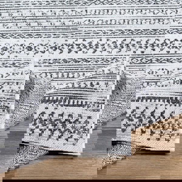 Livabliss Eagean-Geometric Black White In- & Outdoor Rug