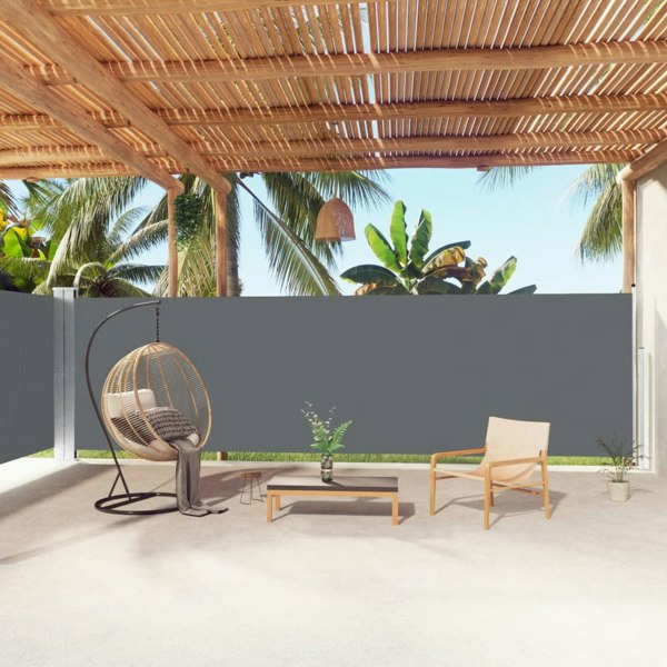 Berkfield Retractable Side Awning Anthracite 180x1000 cm