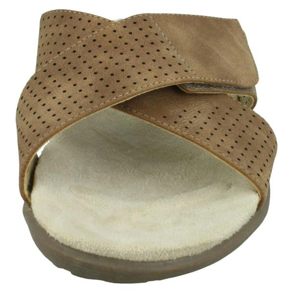Eaze Ladies Eaze Cross Strap Mules F00295