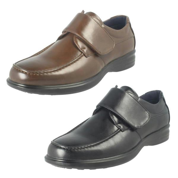 Thomas Blunt Mens Thomas Blunt Hook and Loop Strap Formal Shoes A1138