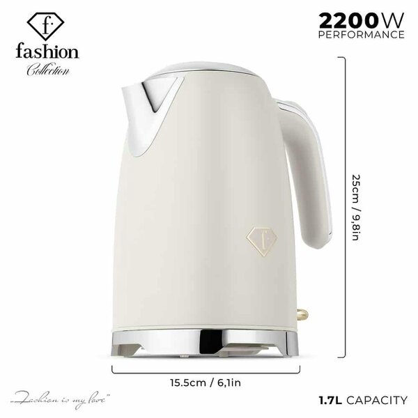Berlinger Haus Electric Kettle Cream Gold FTV0114 Fashion