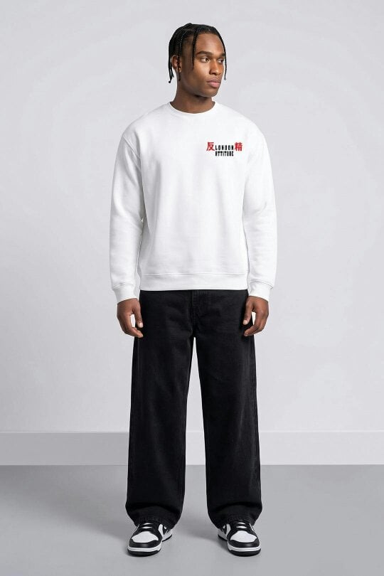 London Attitude Oversized Tokyo After Dark Dragon Sweatshirt