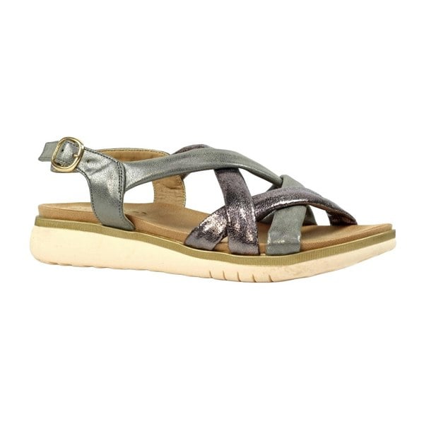 Lunar Womens Roma Sandals - Pewter