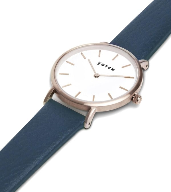 Votch Silver & Navy Watch | Petite