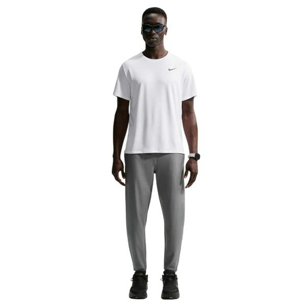 Nike Mens Miler Swoosh Reflective Detail T-Shirt - White - 