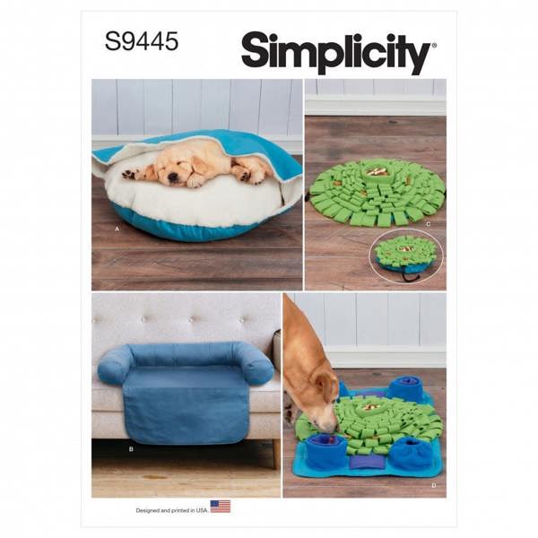 Simplicity Sewing Pattern 9445, Accessories for Pets, OS (One Size) - Intermediate