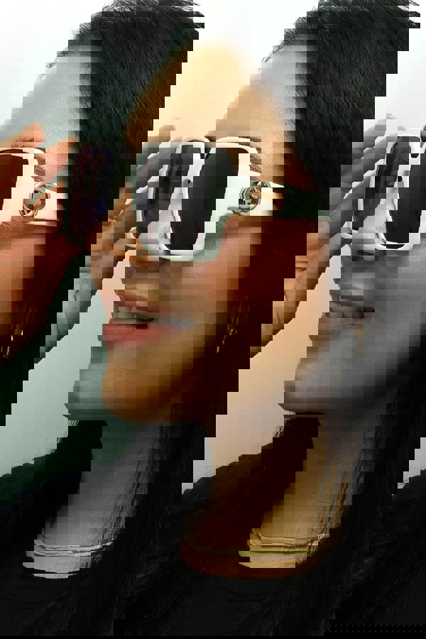 Gucci Sunglasses GG1692S 003 Burgundy with Silver Red with Silver Mirror