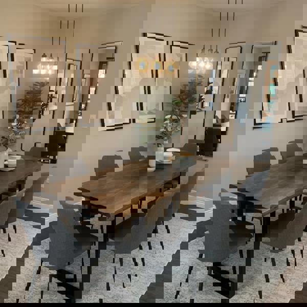 TRL Furniture Live Edge Industrial Canadian Timber Dining Table