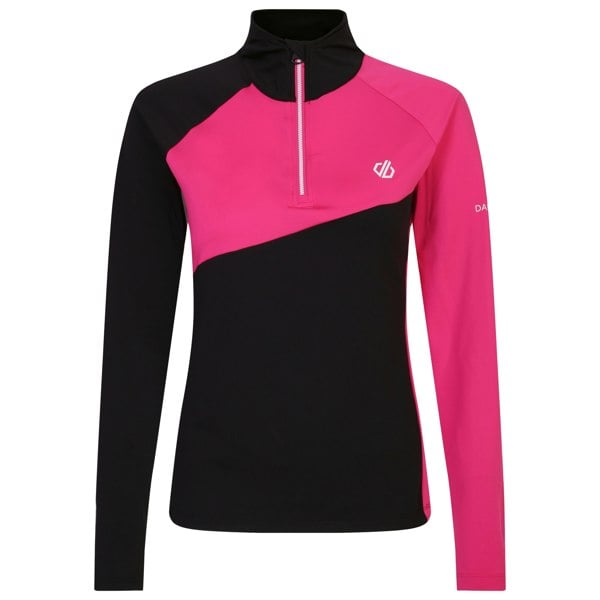 Dare 2B Womens/Ladies Ice Core Stretch Midlayer - Pure Pink/Black