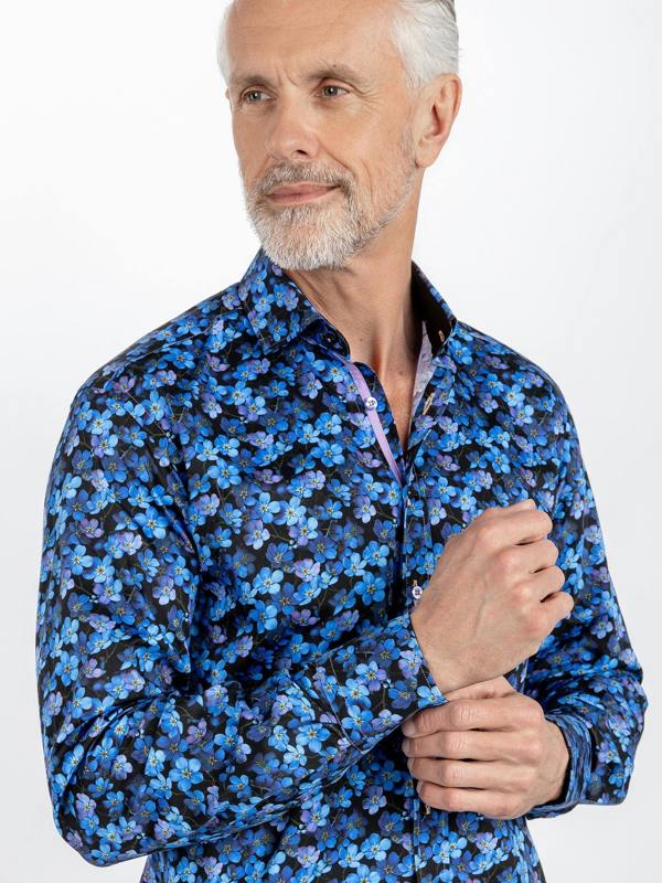 THE FORGET ME NOT GARDEN PRINT SHIRT - Claudio Lugli Shirts
