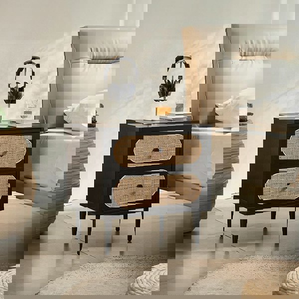 Matthew Bedside Table, Rattan-Weilai Concept-Weilai Concept