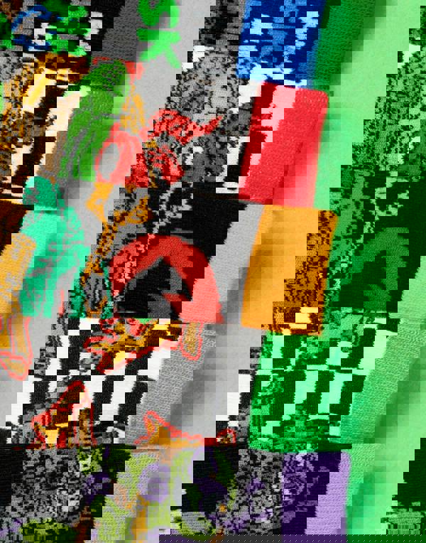 Teenage Mutant Ninja Turtles Boys Multicoloured More Skate Less Hate Calf Socks Set of 5