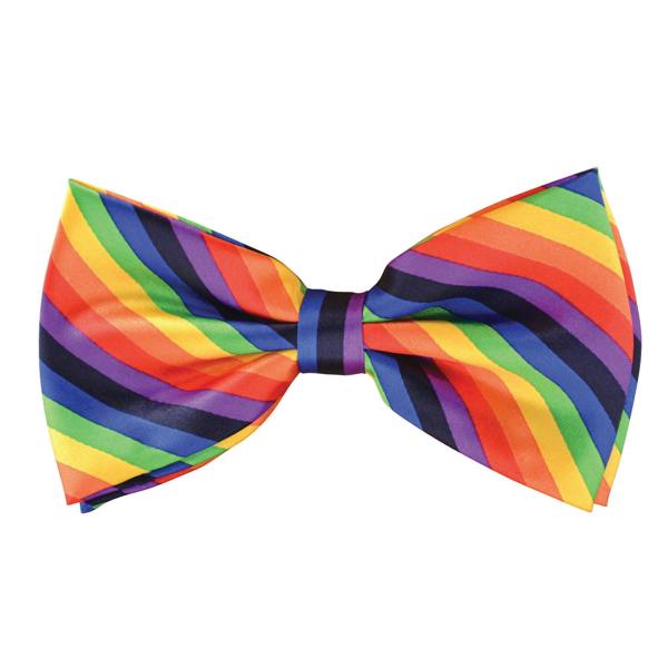 Bristol Novelty Rainbow Coloured Bow Tie - Multicoloured - 