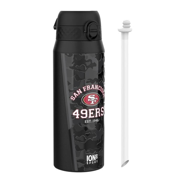 ION8 NFL x ION8 Insulated Steel Water Bottle, NFL 49ers, 750ml (24oz)