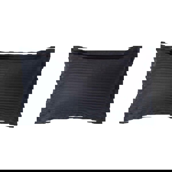 HOMESCAPES Silky 330 TC Egyptian Cotton Satin Stripe Oxford Pillowcase, King Size