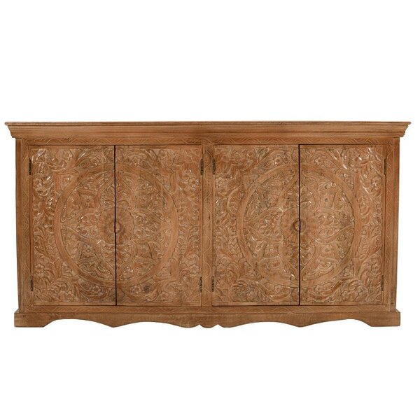 Wyld Haus Brighton Large Mango Wood Sideboard with 4 Doors