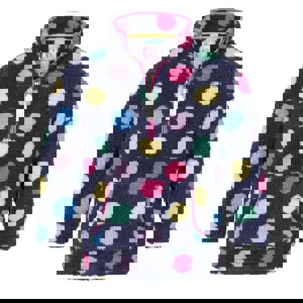 Lazy Jacks Girls Soft Quarter Zip Snug Fit Fleece Jacket - Multicoloured