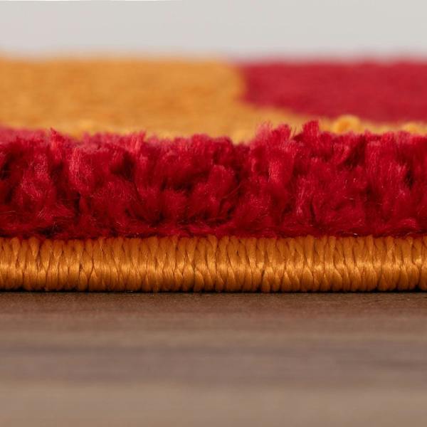 Joli Abstract Red & Orange Durable, Soft Rug