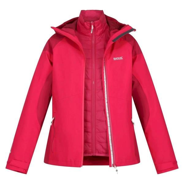 Regatta Womens/Ladies Wentwood VII 2 in 1 Waterproof Jacket - Pink Potion/Berry Pink - 