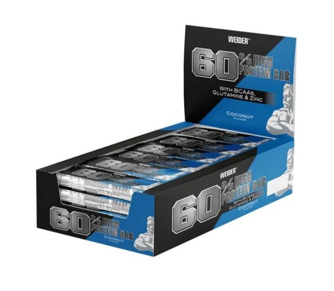 Weider 60% Protein Bar, Coconut - 24 x 45g
