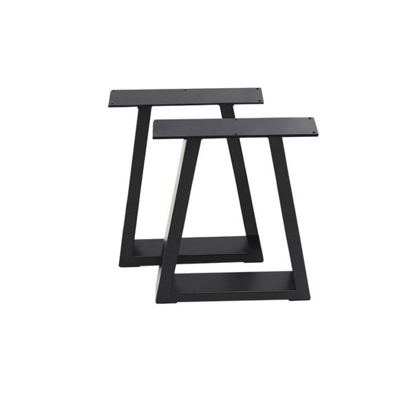 2 Pcs Industrial Metallic Table Legs for Home DIY Living and Home