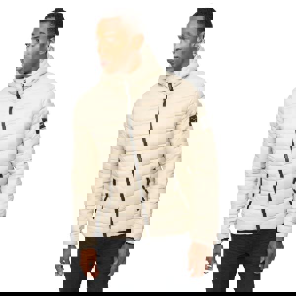 Crosshatch Mens Gattering MVE Jacket - Stone - 