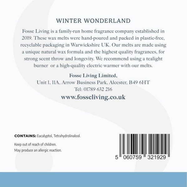 Fosse Living Winter Wonderland Wax Melts - 16 Pack