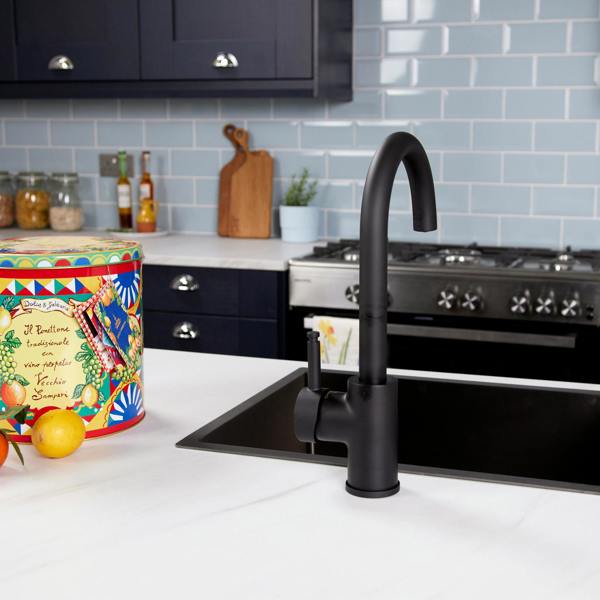 Flode Solo | Single Lever 3 in 1 Instant Boiling Tap | Matt Black Finish