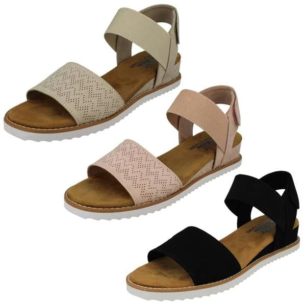 Skechers Ladies Skechers Low Wedge Sandals Desert Kiss 31440