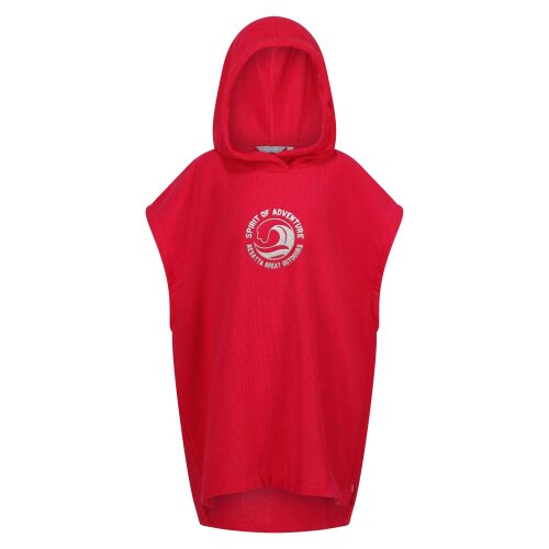 Regatta Childrens/Kids Spirit Of Adventure Hooded Towel - Pink Potion