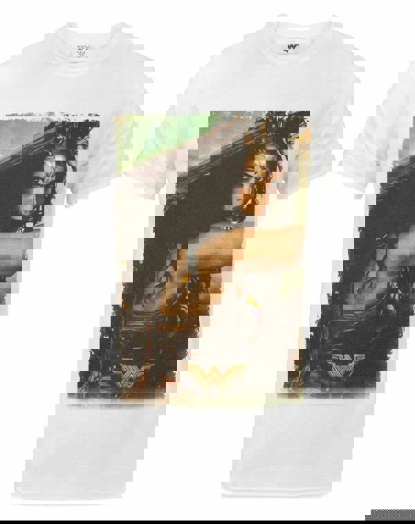 DC Comics Mens White Wonder Woman Short Sleeved T-Shirt