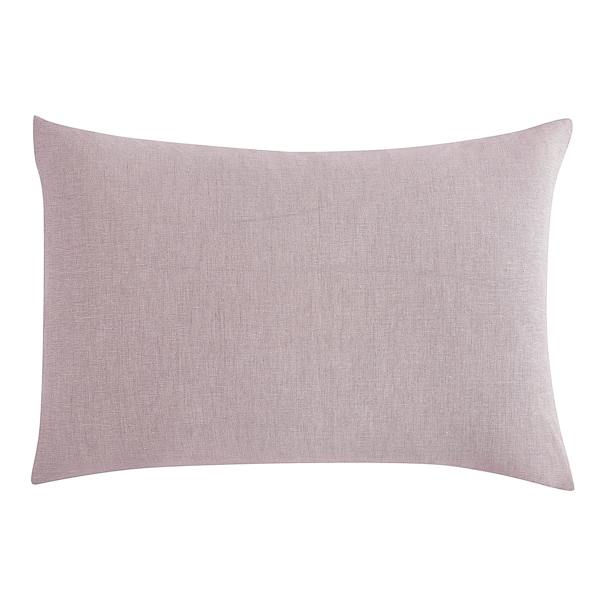 Lazy Linen Bedding Bundle - Duvet Cover, Pillowcase Pair + Fitted sheet - Mellow Pink
