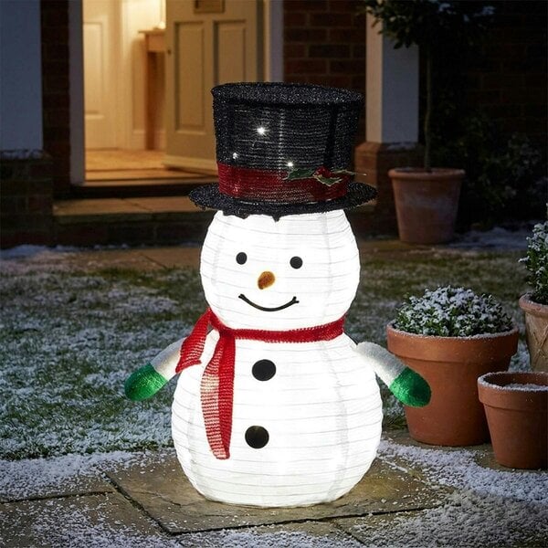 Garden Greatness Festive Pop-Up LED Snowman Decoration