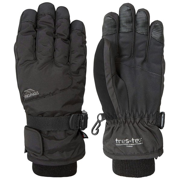 Trespass Childrens/Kids Ergon II Ski Gloves - Black