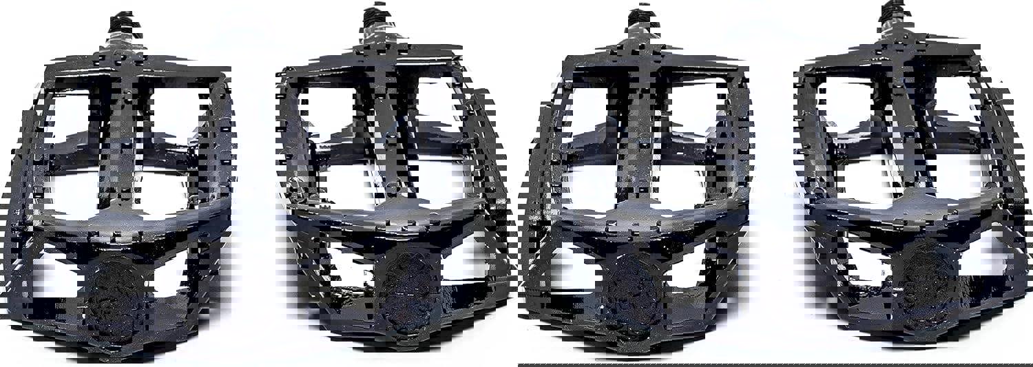 Sport Direct Alloy Flat-Platform 9/16" Black BMX/MTB Bike Pedals British Standards